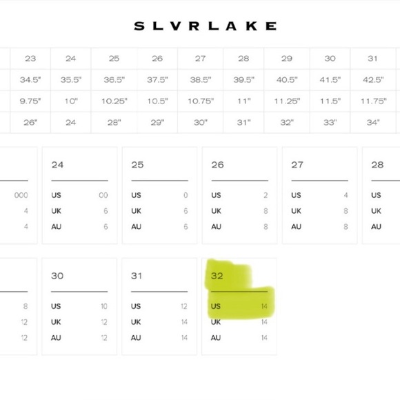 SLVRLAKE Cotton Denim Midi Skirt - Size 32 US 14 - NWT - Picture 2 of 7